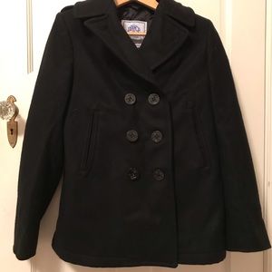 Black pea coat